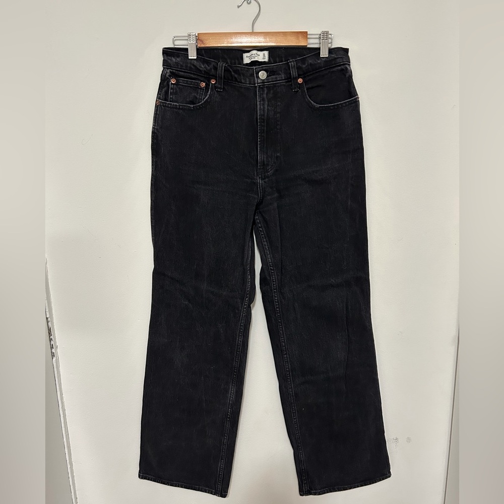Abercrombie & Fitch Black Relaxed Jeans